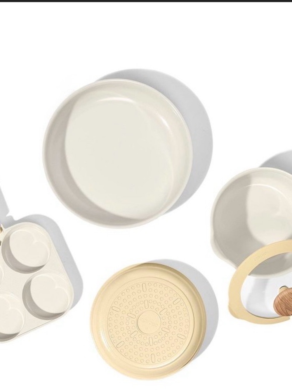 6-Piece Stackable Ceramic Cookware Set in Soft Yellow - Picture 3 of 6